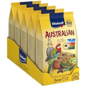 Vitakraft Australian - volledige voeding voor grote parkieten - 5 x 750 g