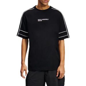 Karl Lagerfeld Jeans Reg Sport Logo Tee T-shirt pour homme Noir, Noir, L