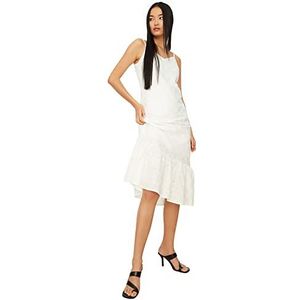 Trendyol jurk geborduurd voor dames, Wit