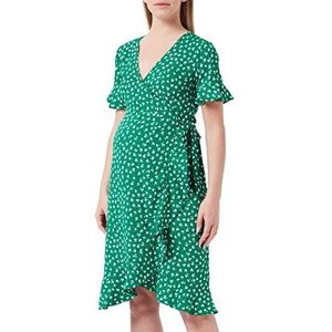 Only Olmolivia S/S Wrap Dress WVN Las Mujeres, Groen/Aop: Fiona Ditsy