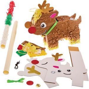 Baker Ross FX644 Pinata Rendier Kit - 1 set, kerstpiñata knutselset voor kinderen
