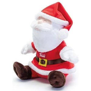 Trudi Pluche pop kerstman zittend kerstcadeau 28 x 32 x 25 cm XL Kerstmis model 29629
