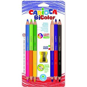 Carioca A52671006 potloden en puntenslijper, 6 stuks