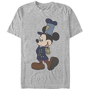 Disney Mickey T-shirt met korte mouwen Bio Mickey Steampunk uniseks T-shirt, grijs.