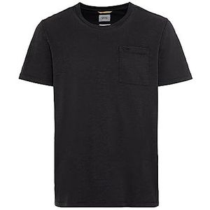 camel active T-shirt met korte mouwen en opgestikte borstzak, T-shirt voor heren, zwart.