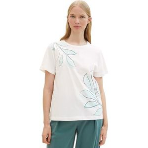 TOM TAILOR 1040544 Dames T-shirt (1 stuk), 10332 - gebroken wit