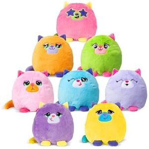 Basic Fun Misfittens Merkitties Knuffelig zacht pluche speelgoed voor jongens en meisjes, geschikt voor kinderen vanaf 4 jaar, schattig verzamelspeelgoed