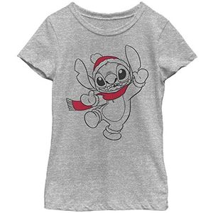 Disney T-shirt Stitch Holiday pour fille, Chiné sportif, XL