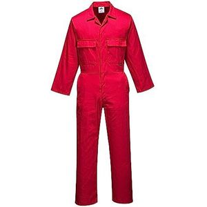Portwest S999 Euro Workwear voor heren, werkoverall van polykatoen, rood, S