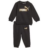 PUMA Minicats ESS+ Crew Jogger FL trainingspak, uniseks, kinderen, zwart (PUMA Black), 68