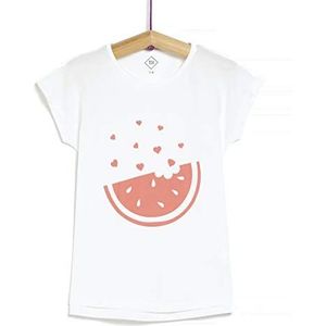 TEX - Bedrukt T-shirt voor meisjes met korte mouwen, oranje (naranja verano)