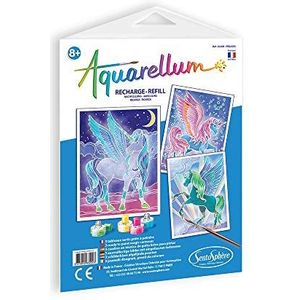 SentoSphère - Navulverpakking Aquarellum - PEGASES - Navulkaarten Aquarellum - Verf Kit - Magische aquarelverf - Vanaf 8 jaar - Made in France