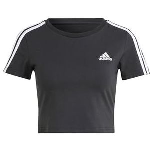 adidas Essentials 3-Stripes Crop Tee T-shirt met korte mouwen voor dames (1 stuk)