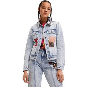 Desigual Chaq_patch Mi, 5053 Denim Damesjas, Blauw