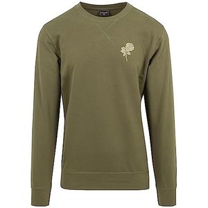 Mister Tee Hommes Wasted Youth Crewneck, olive, L