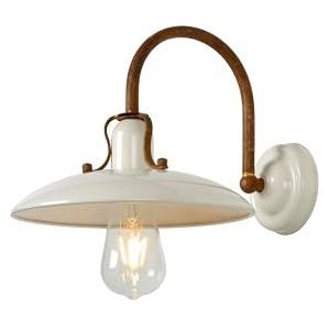 Lucide RÖMER Wandlamp, Ø 24 cm, crème