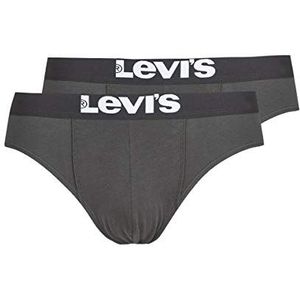 Levi's Levis Men Solid Basic Brief 2p Boxershorts voor heren, 2 stuks, Zwart (Jet Black 884)