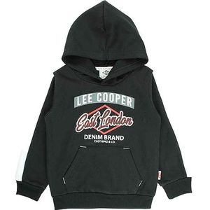 Lee Cooper Glc3447 Sw S2 Sweatshirt met capuchon voor jongens, zwart.