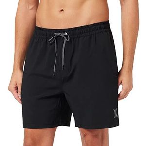 Hurley O&O heren zwemshort Solid Volley 43 cm, zwart.