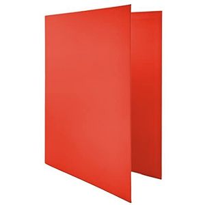 Raylu Paper® Ordner met 4 D-ringen, 25 mm, A4-map met ringen voor het opbergen van documenten, A4-formaat, 33,5 cm hoog x 26 cm breed en 4 cm dikke rug (rood)