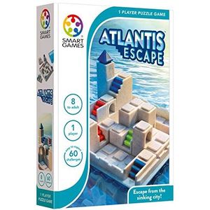 SmartGames Atlantis Escape - Puzzelspel voor kinderen vanaf 7 jaar met 60 opdrachten