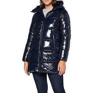 Geox Femme W Emalise Long Parka, bleu nuit, 50 EU