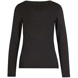 Trigema Dames 3/4 mouw viscose T-shirt, zwart (008)