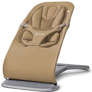 Ergobaby Evolve 3-in-1 hangmat, ergonomische hangmat voor pasgeborenen, geboorte tot peuters, kussen voor pasgeborenen (2,5 kg - 13,2 kg), camel