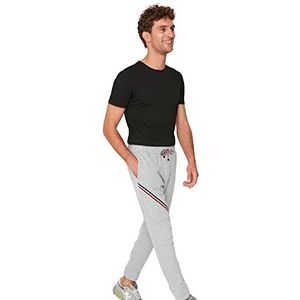 Trendyol Homme Pantalon de survêtement régulier Taille normale de sport, Gris, M, gris, M