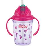 Nûby - Flip-It drinkbeker van Tritan™ met handgrepen, 240 ml, roze