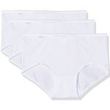 Sloggi Microvezel 24/7 Midi C3p Damesslip (3 stuks), Wit, 44