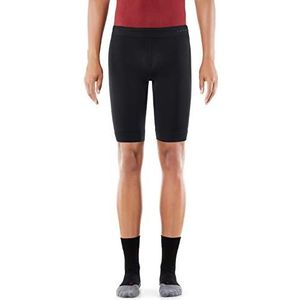 FALKE Lichte sportbroek voor heren, zwart, ademend, naadloos, sportshorts met sleutelzak, slim fit, ondoorzichtig, zwart (3000)