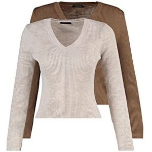 Trendyol sweater, dames, bruin, steen, M, bruin – steen
