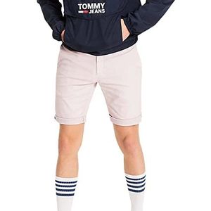 Tommy Jeans Heren Straight Dobby Chino Shorts Skinny, Paars (Ice Purple 568)
