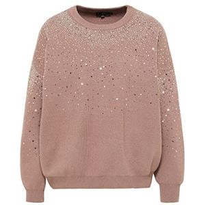 nascita Pull en tricot pour femme, taupe argenté, XL-XXL