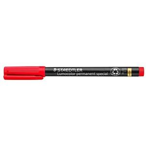 Staedtler Lumocolor permanente marker, rood, 10 stuks