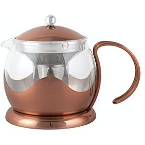 Theepot met Zeef, 0.66 L, Glas, Koper - La Cafetières-sIzmir