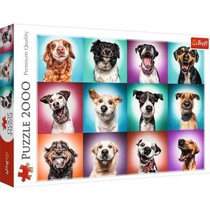 Trefl, Puzzel, grappige portretten van honden II, 2000 stukjes, premium kwaliteit, voor volwassenen en kinderen vanaf 12 jaar