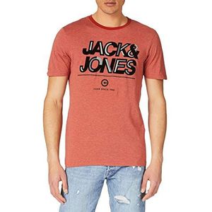 Jack & Jones Jcoberg Turk Tee SS Crew Neck heren T-shirt, Runderrood / Snit: Slim / gemengd