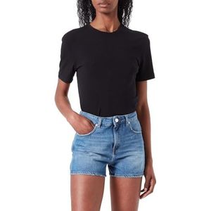 Love Moschino Short décontracté pour femme, Bleu jean foncé, 40