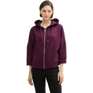 TOM TAILOR 1043171 Trainingsjack voor dames, 35796 - Blackberry