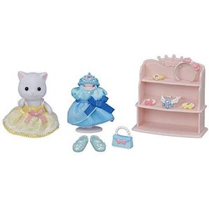 Sylvanian Families - De Salon Kapsel - Het Perzische kattenmeisje en haar prinsessen-arsenaal - 5645 - Figuren klaar om te spelen - Mini Poppen