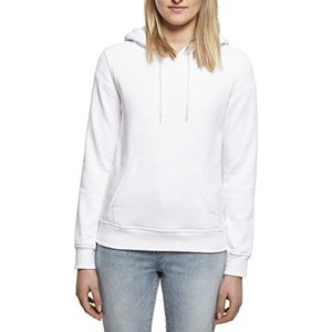 Build Your Brand Ladies Heavy Hoody Damesjas, Wit