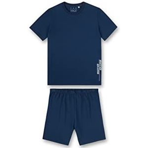 Sanetta 245398 korte pyjama voor jongens, Blauw