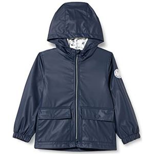 IKKS JUNIOR Baby jongens parka met capuchon, marineblauw, 12 maanden, Navy Blauw