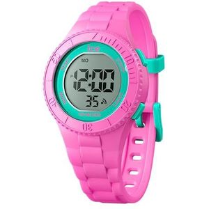 Ice-Watch - ICE digit Pink turquoise - roze meisjeshorloge met kunststof band - 021275 (Small), Roze, riem