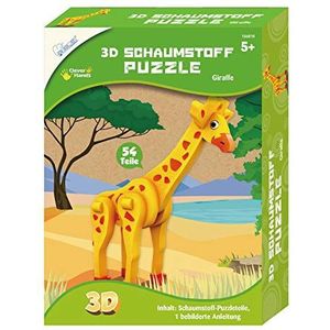 Mammut 156010 - 3D Giraffe knutselset, puzzelspel met safaridieren, schuimdierenpuzzel, complete set met puzzeldelen en handleiding (mogelijk niet beschikbaar in het Nederlands), creatieve puzzelset voor kinderen vanaf 5 jaar