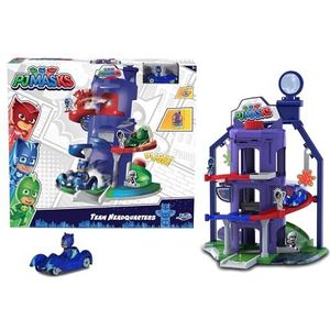 Dickie Toys PJ Masks Speelset met Catboy in Catcar vele functies, PJ Masks speelstation, vanaf 3 jaar