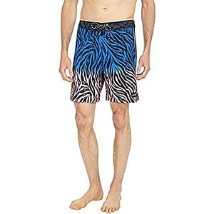 Hurley M Phtm FL AC Zebra herenshorts, 18 inch, Blauw (Signal Blue