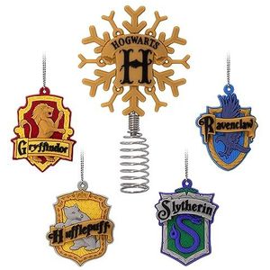 Hallmark Harry Potter 5 stuks 12,7 cm miniatuur kerstboomversiering en 4,8 cm mini-decoraties
